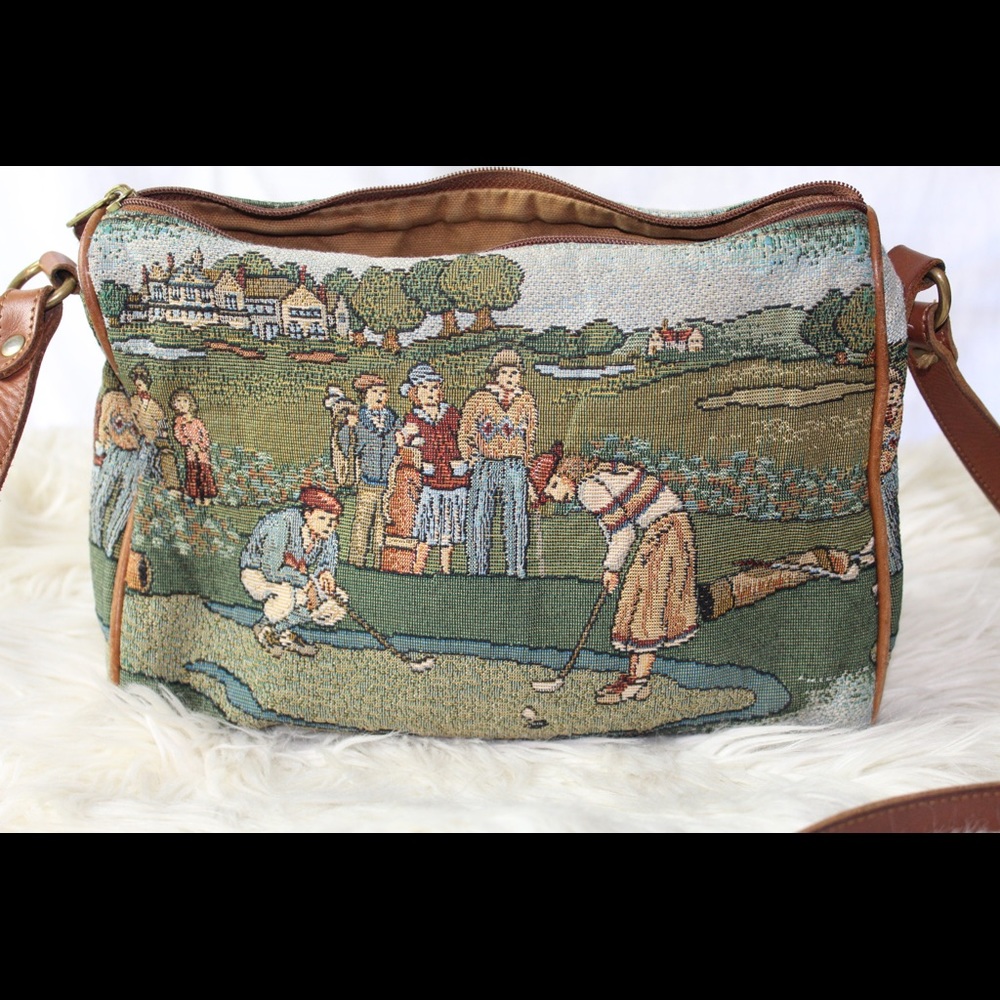 Vintage golf crossbody small purse - Picture 3 of 7